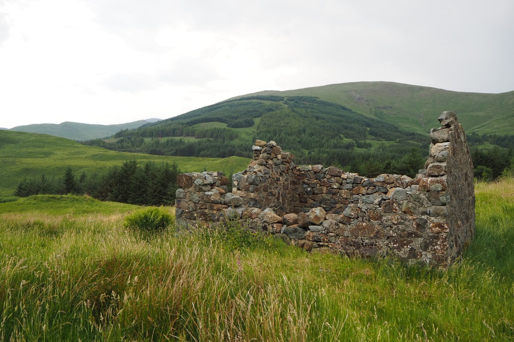 North Mull scenic route with historic ruins and wild landscape